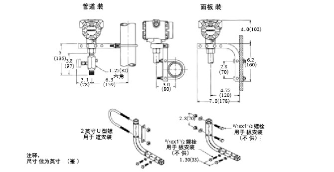 法蘭式液位變送器安裝圖