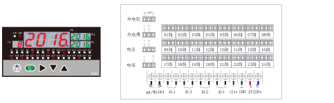 MD824/MD832智能巡檢儀接線圖