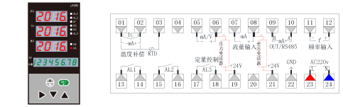 LKS802補(bǔ)償式流量積算儀接線